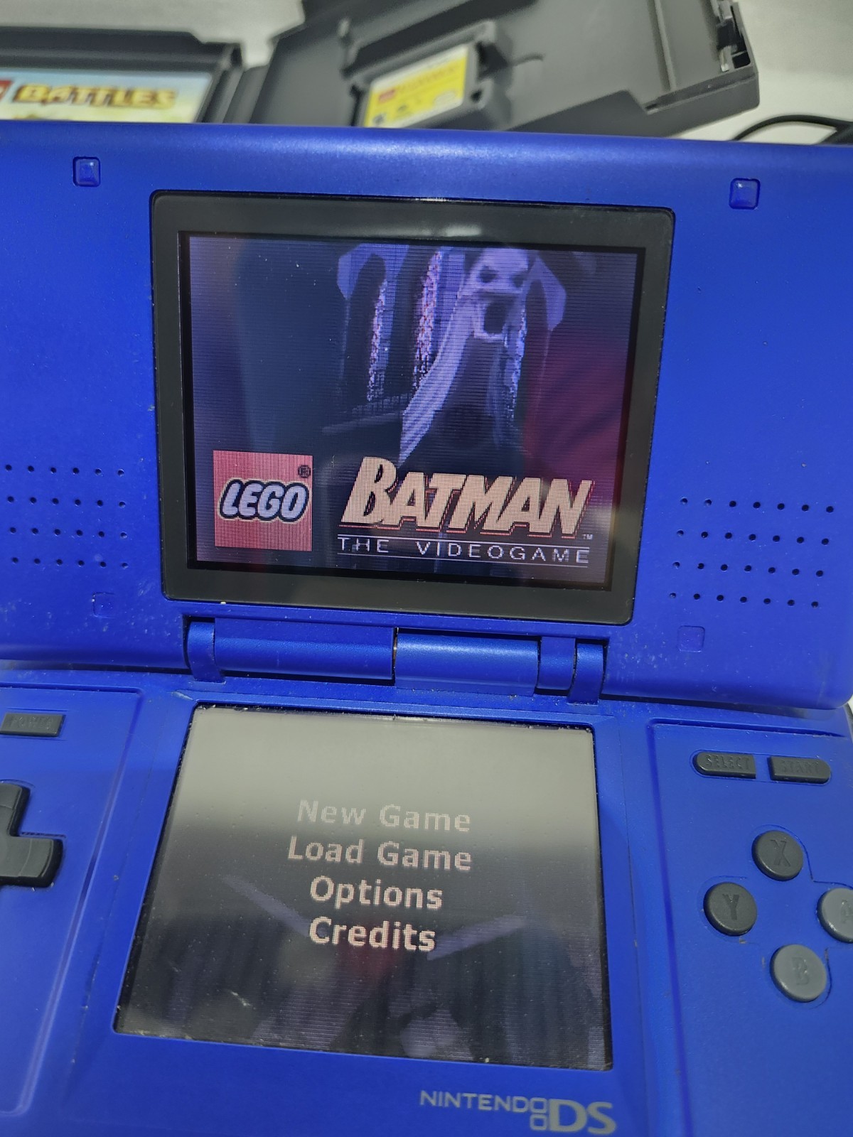 Original Nintendo DS Electric Blue Handheld System Tested Working With Games