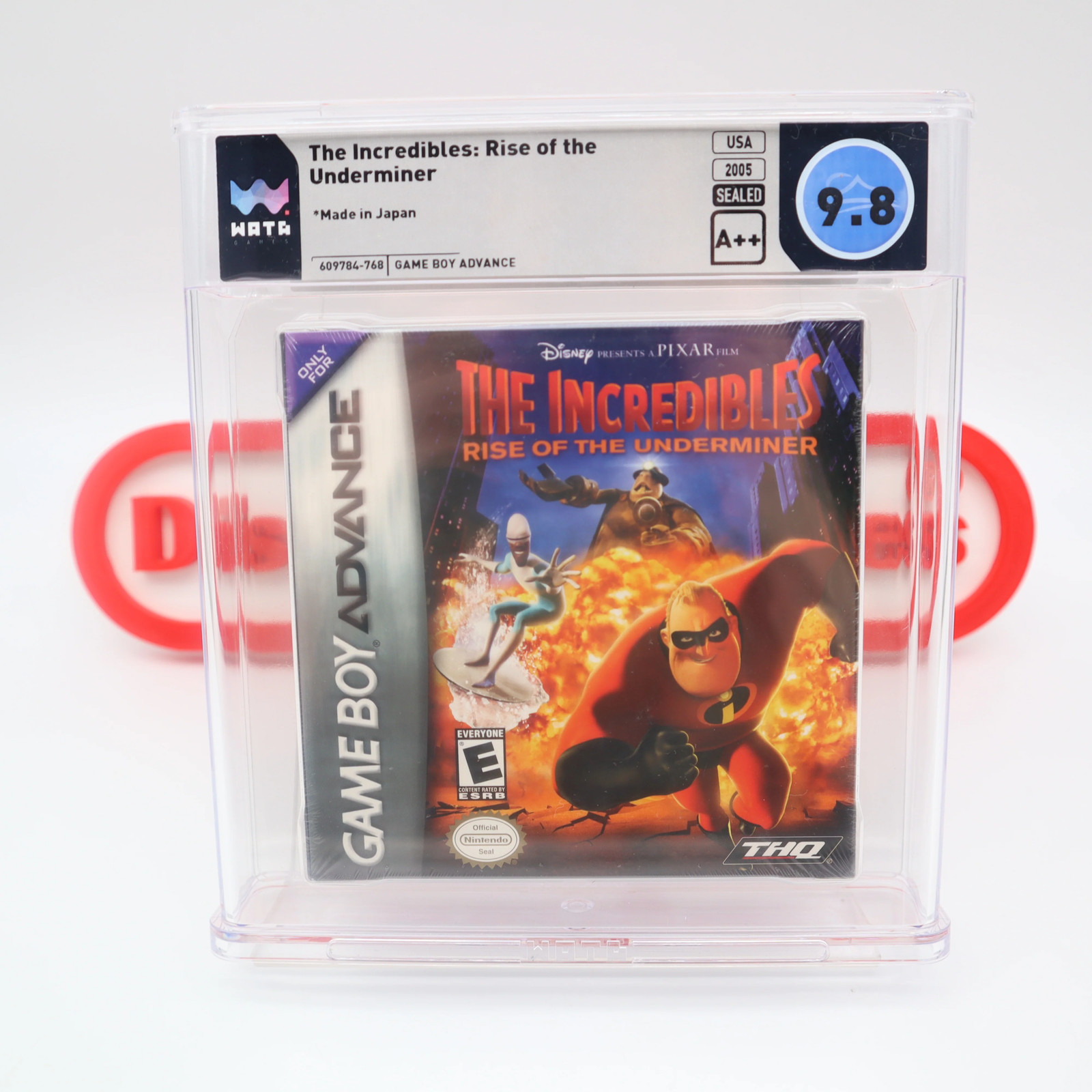 Game Boy GBA THE INCREDIBLES RISE OF THE UNDERMINER – WATA GRADED 9.8 A++ Sealed
