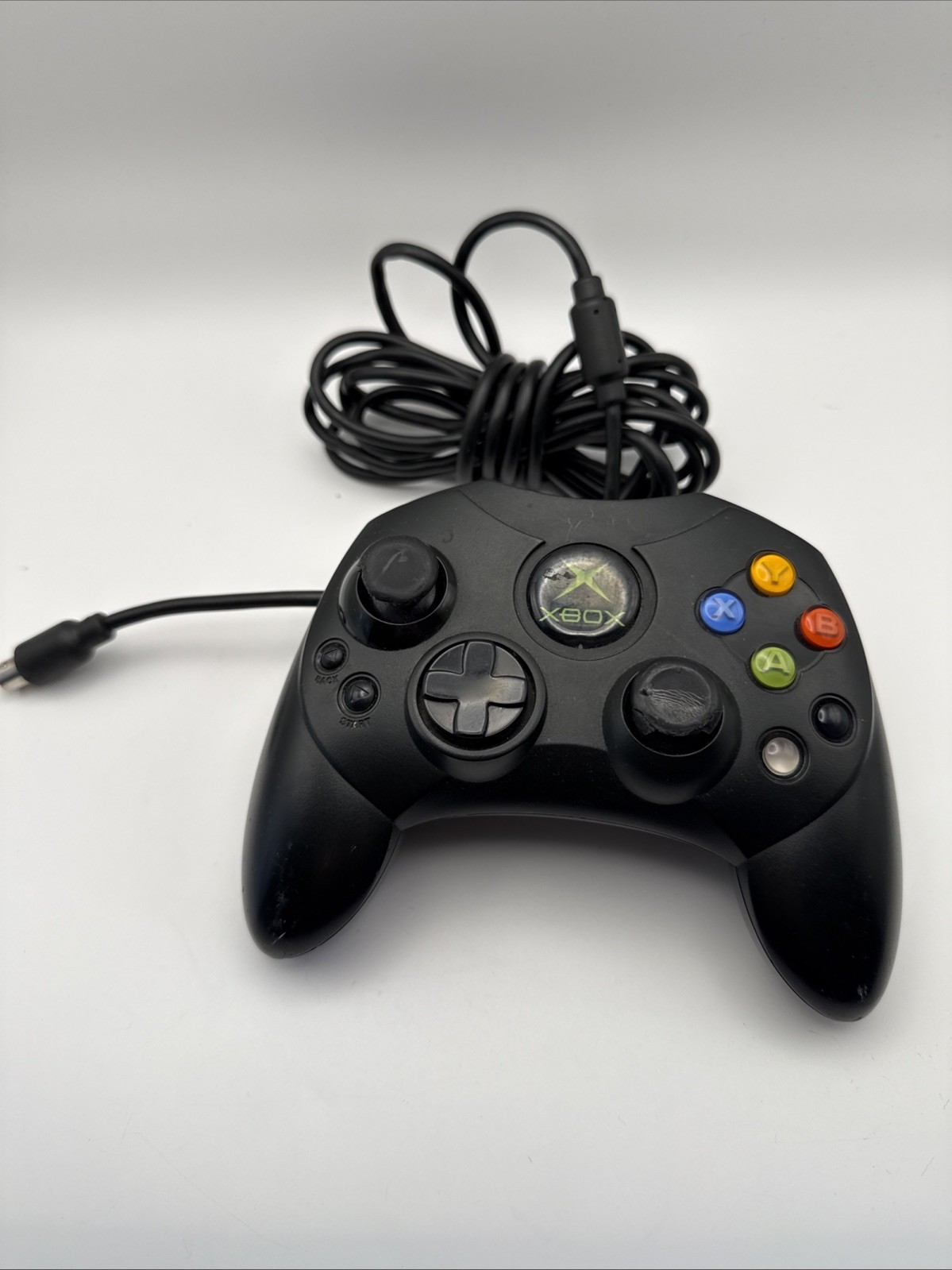 Microsoft Xbox Controller S Wired Black Model X08-69873 Original Untested