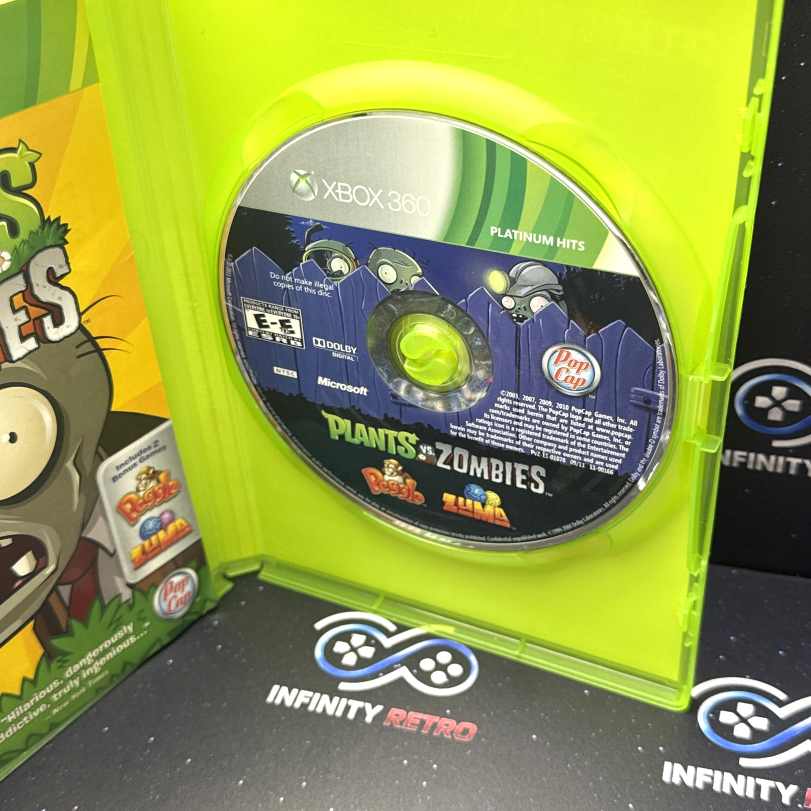 Plants vs. Zombies Microsoft Xbox 360 CIB Refurbished & Tested Free Shipping