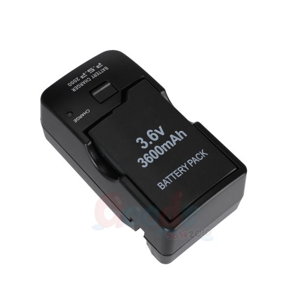 3600mAh Rechargeable Battery for PSP 2000 2001 2006 3000 3001 3003 +Charger