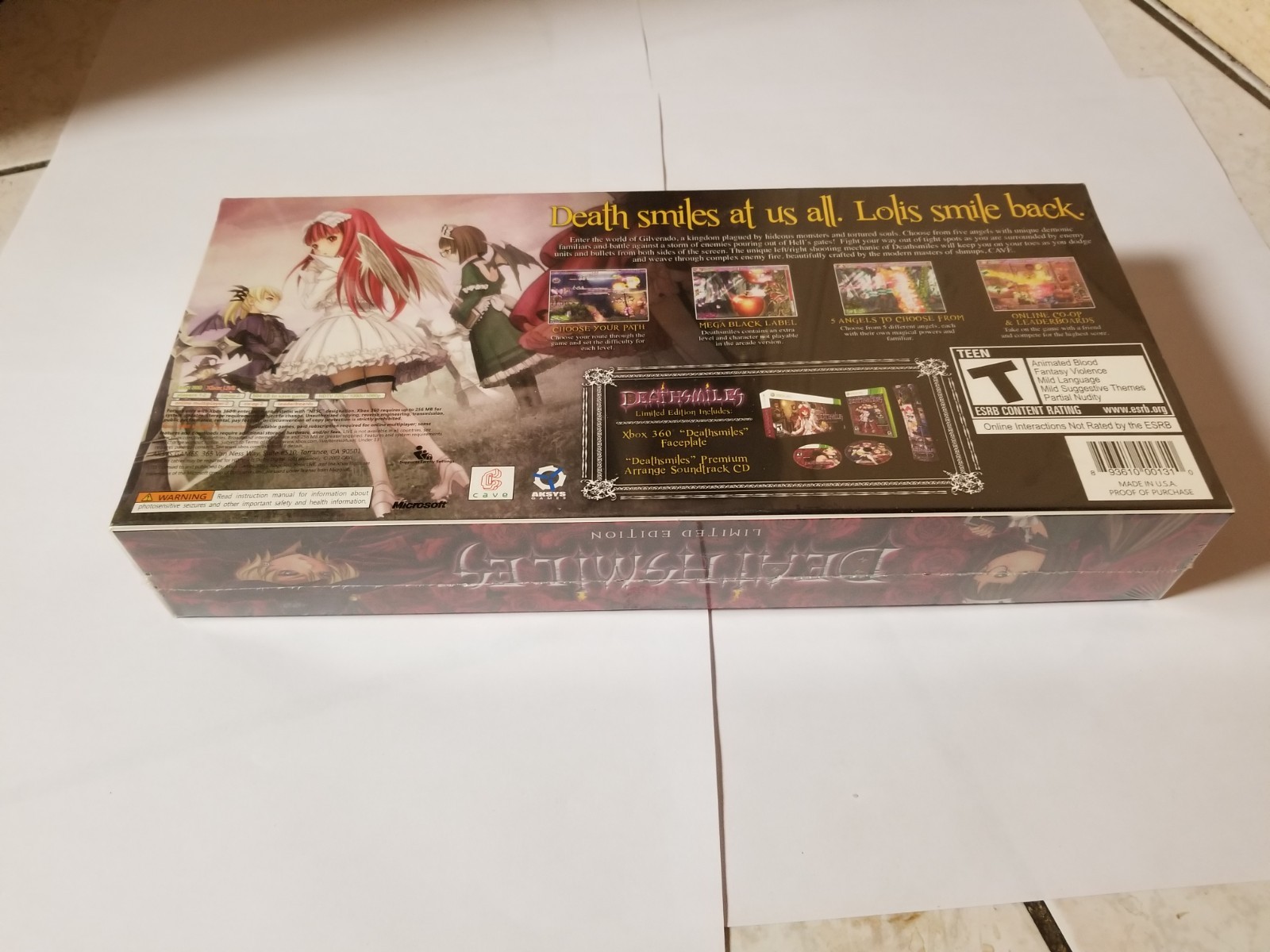 Deathsmiles — Limited Edition (Microsoft Xbox 360, 2010) new