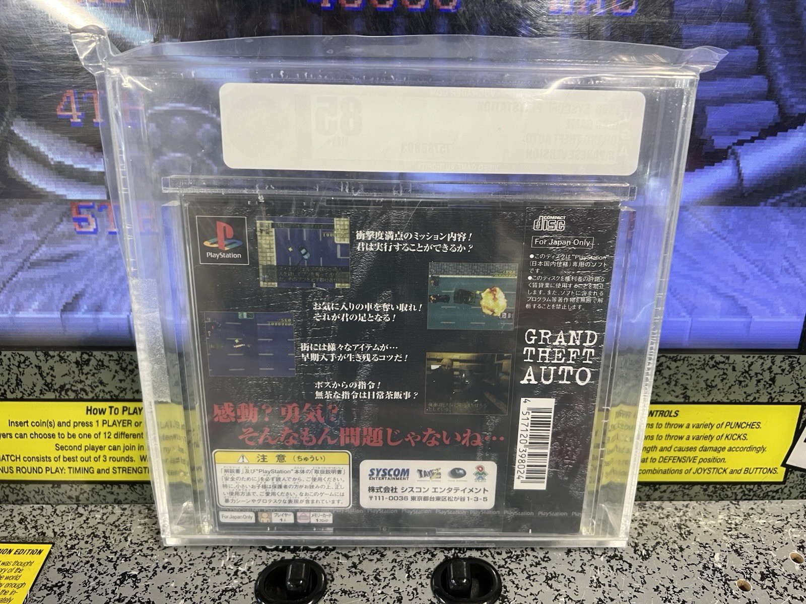 1998 PS1 Grand Theft Auto GTA Japan Rare NTSC-J Factory Sealed VGA 85 NM+ POP #1