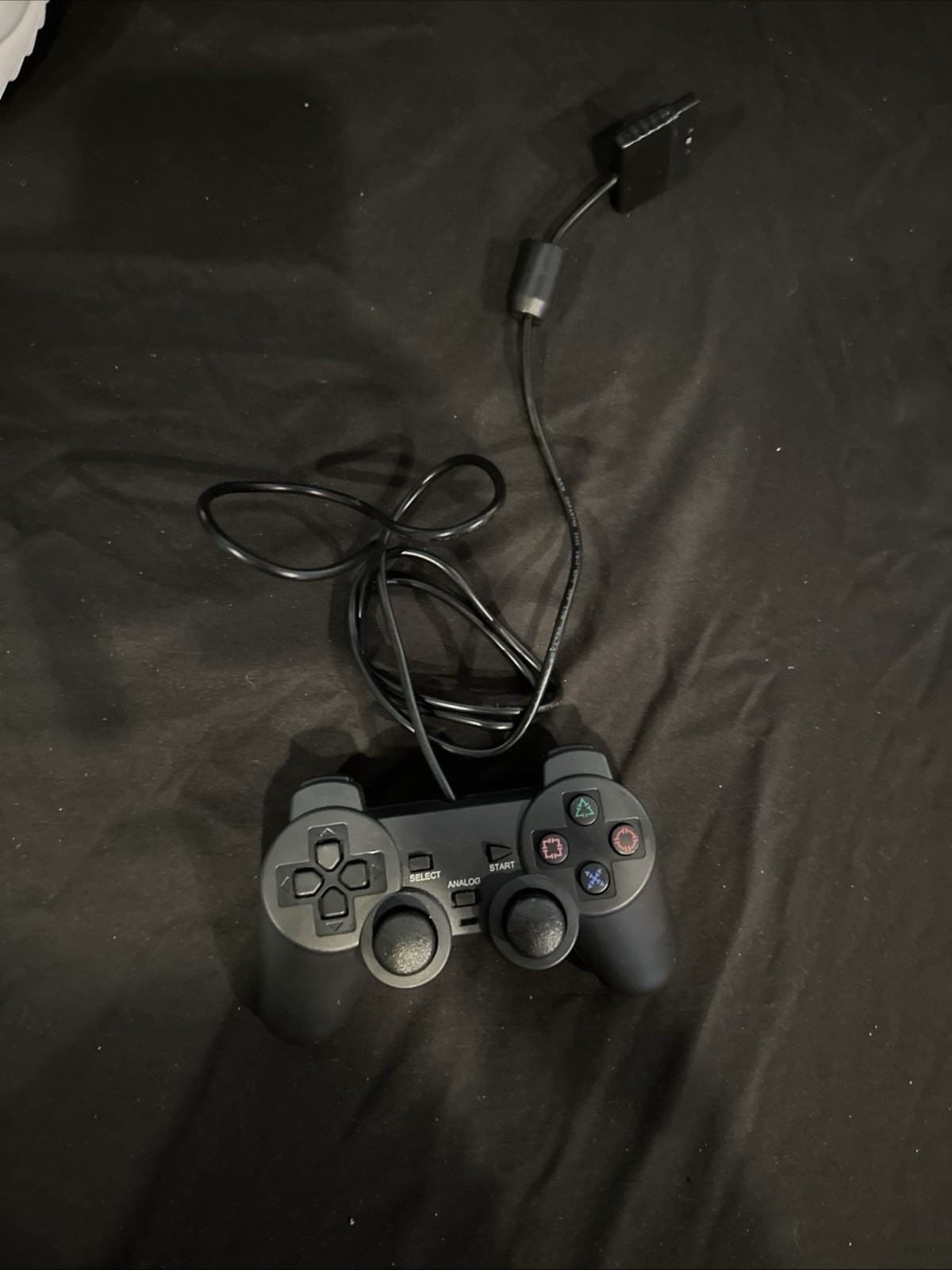 Controller for PlayStation 2 PS2 Wired Black by Voomwa