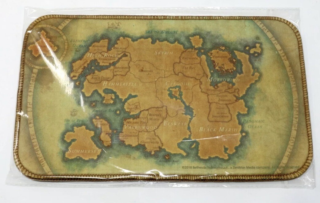 Elder Scrolls Bethesda Mouse Pad OFFICIAL merchandise SIZE 11” X 6”
