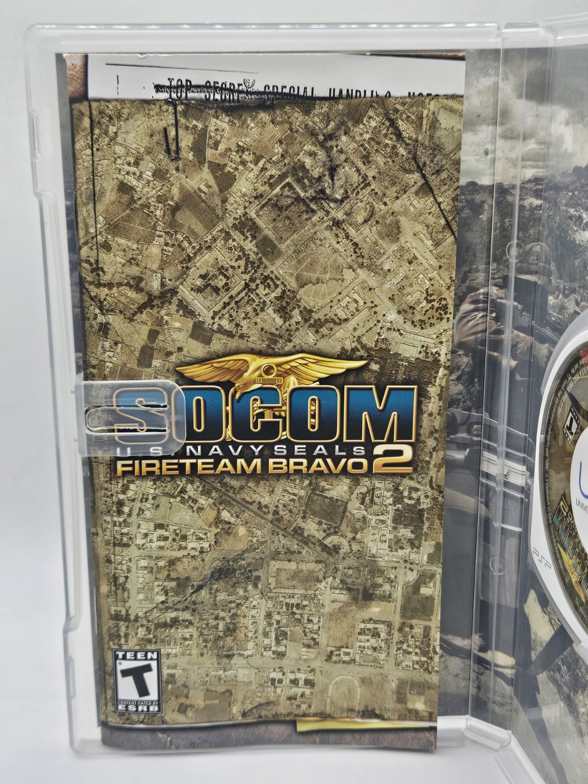 SOCOM U.S NAVY SEALS (FireTeam Bravo 2) GREATEST HITS Sony PSP Complete Cib Mint