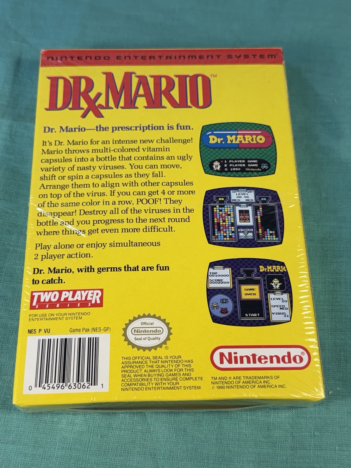 Dr. Mario (Nintendo NES, 1990) CIB Complete With Inserts Authentic