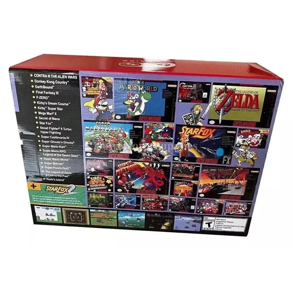Super Classic Mini Entertainment System SNES Included 21 Games 1SET NO USED