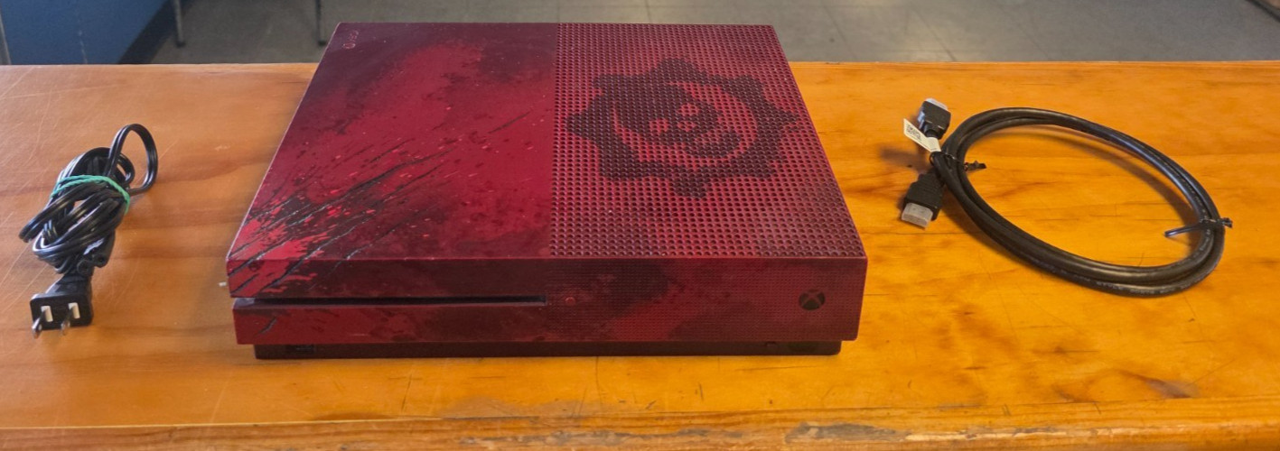 Microsoft Xbox One S Gears of War 4 Limited Edition 2 TB Crimson Red TESTED!