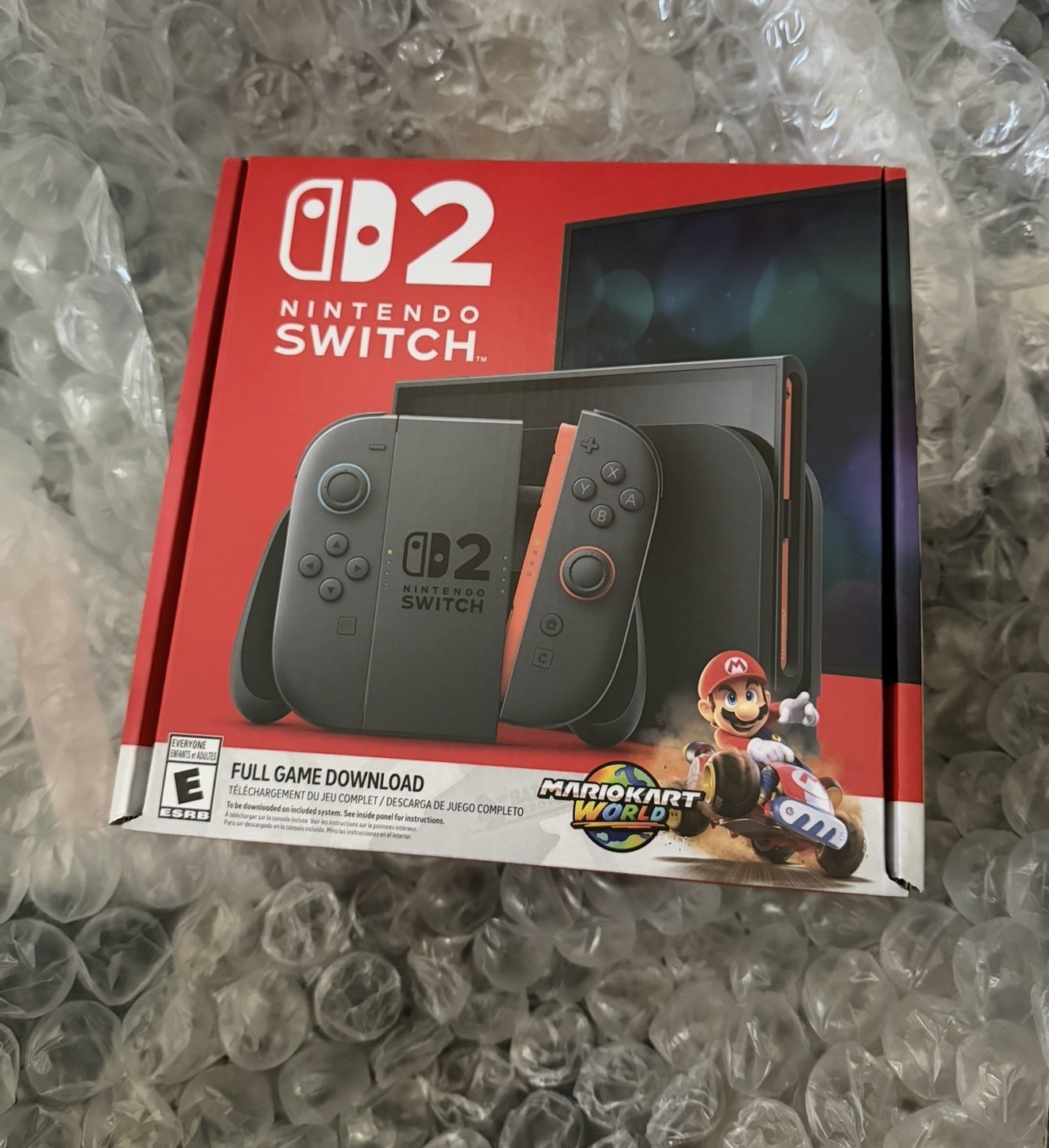 BRAND NEW Nintendo Switch 2 Mario Kart World Bundle + Wheel Set (Read Des)