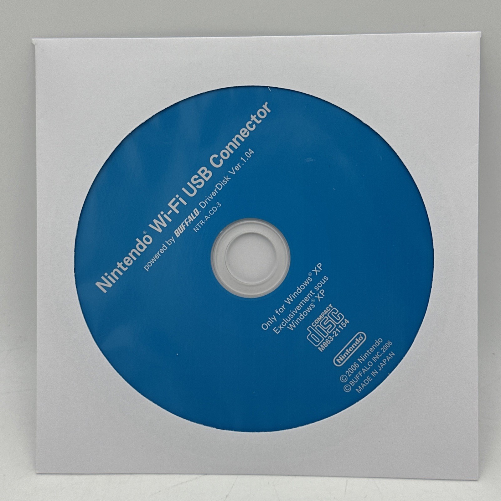 Nintendo Wi-Fi USB Connector CD Disc Only OEM Clean Disc