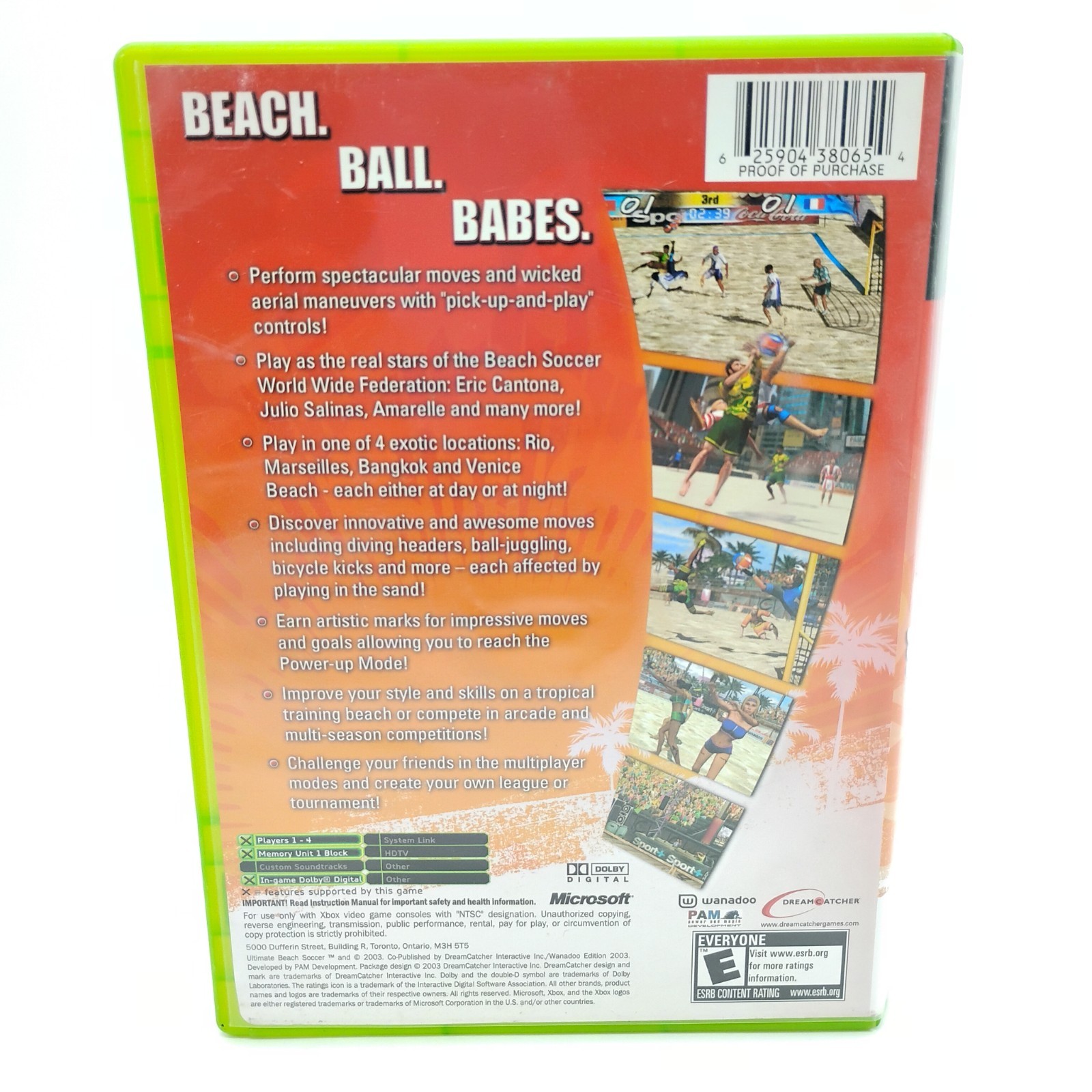 Ultimate Beach Soccer (Original Xbox 2003) Complete w/ Manual & Reg Card TESTED