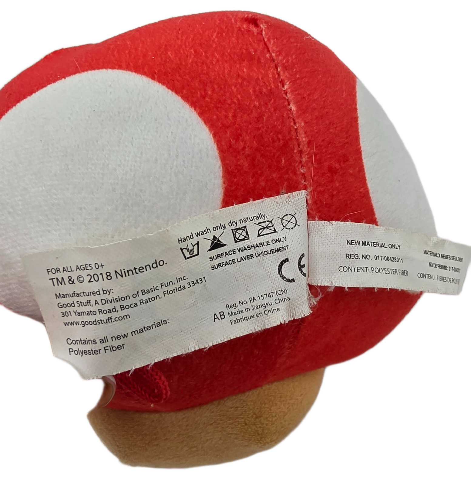 Super Mario Bros Red Mushroom Plush 6″Doll Stuffed Toy 2018 Nintendo