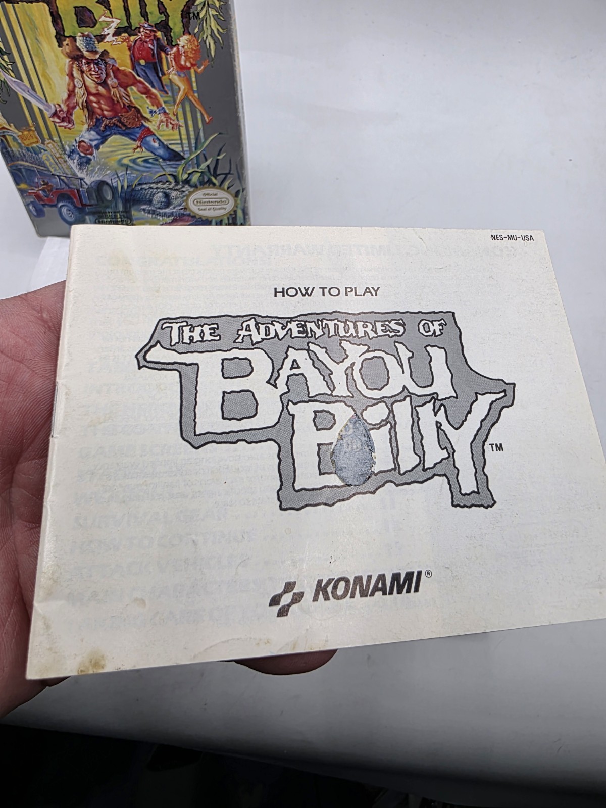 Adventures of Bayou Billy Nintendo NES 1989 CIB w/Manual Tested Oval Seal