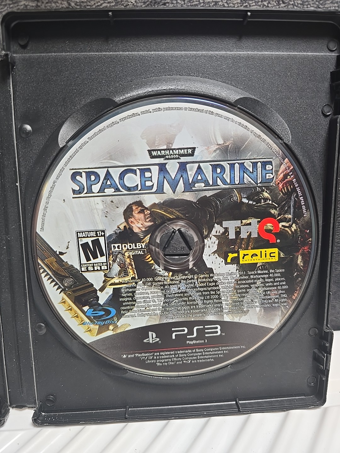 Warhammer 40,000: Space Marine (PlayStation 3 PS3, 2011) Disc Only