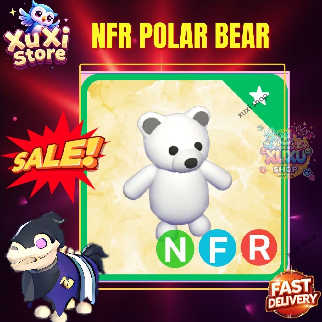 🐻❄️ Combo Mega Neon Polar Bear + Mega Neon Brown Bear – Adopt From Me| Trusted