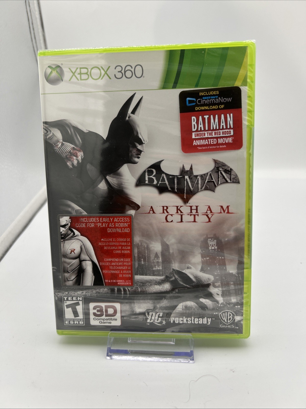 Batman: Arkham City 1st Print w/ Play as Robin Code Xbox 360 NEW SEALED