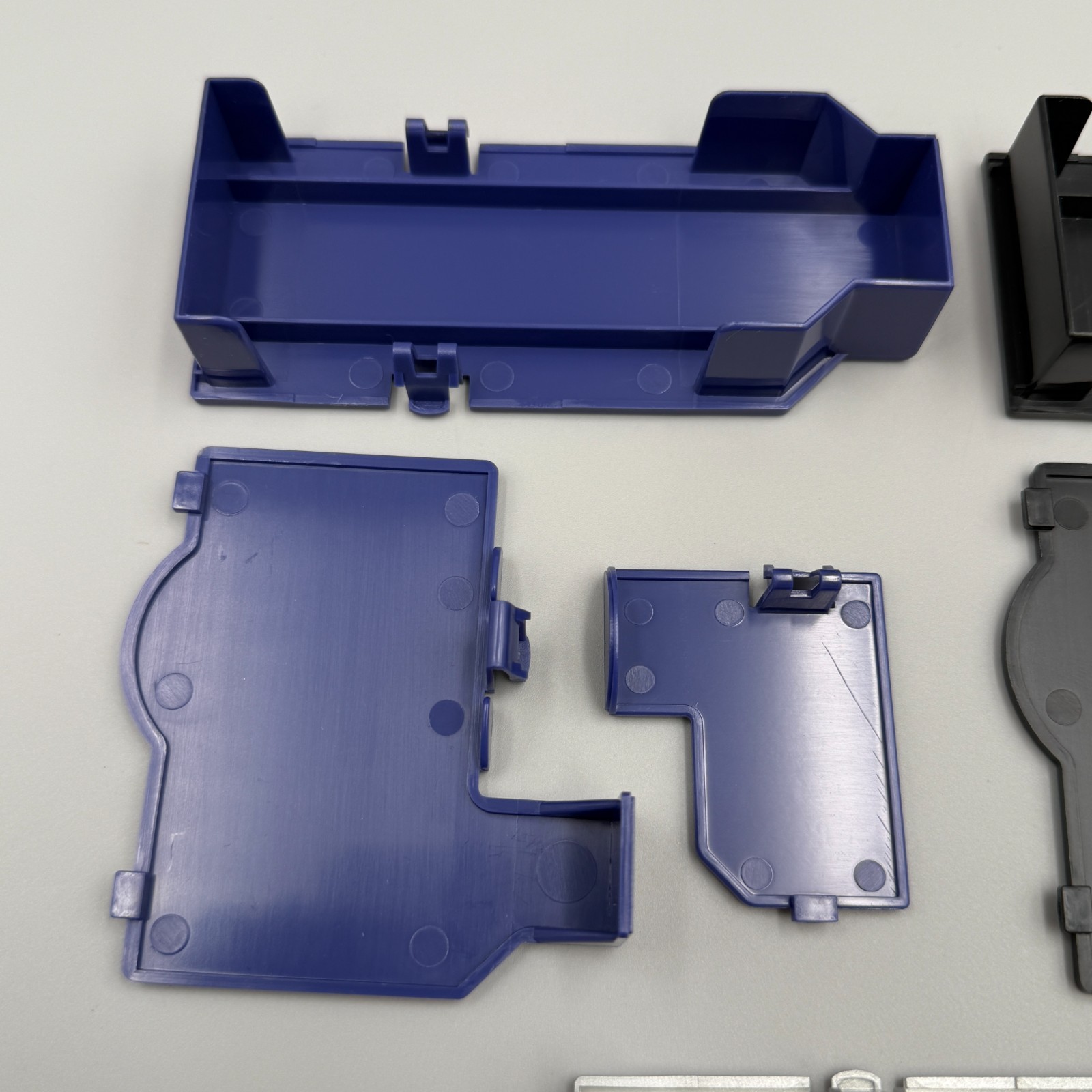 Nintendo GameCube Console Replacement Port Door Covers Indigo Black & Platinum