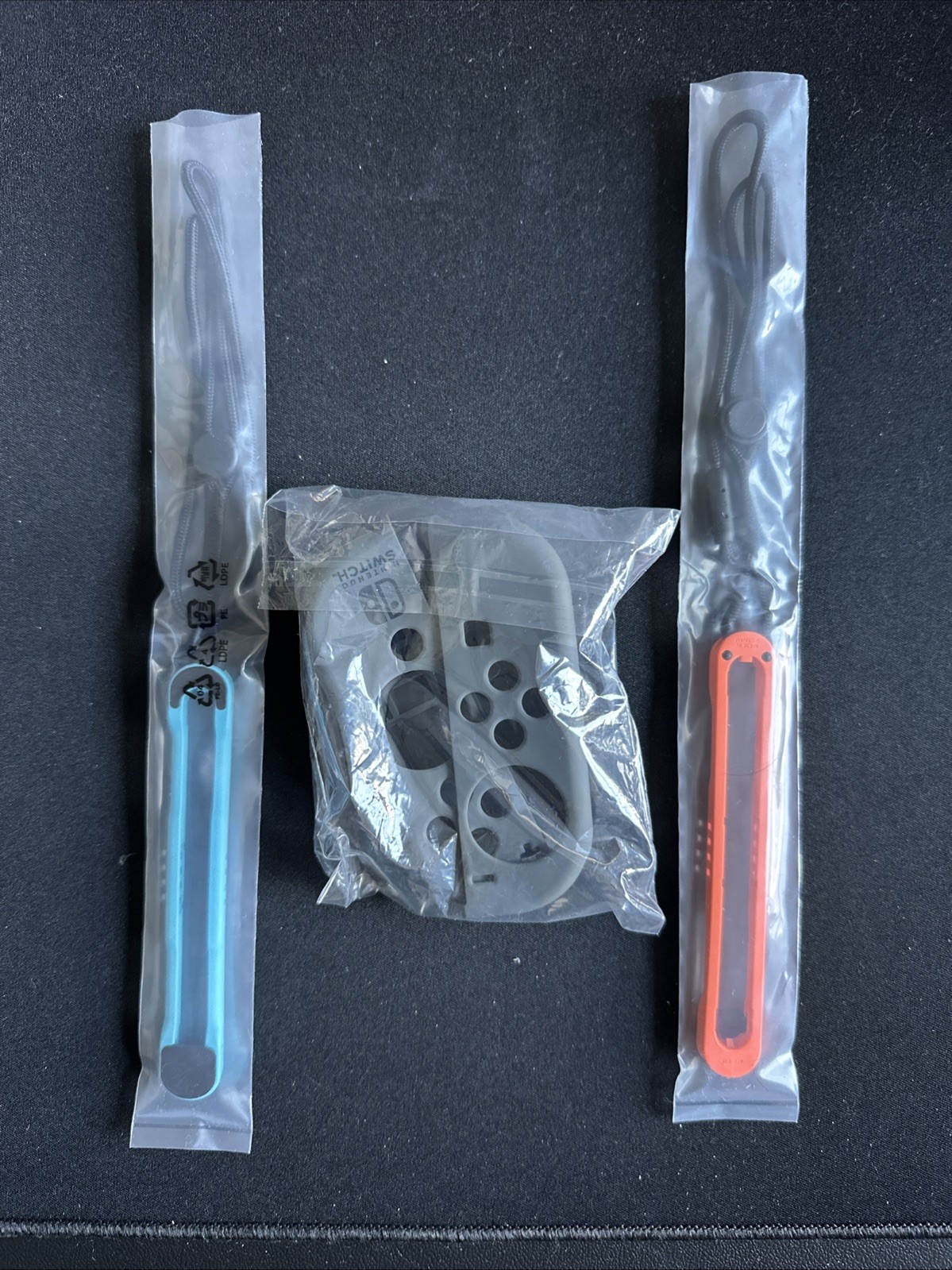 Nintendo Switch 2 Wrist Adaptor Set Blue Orange Shell Gray Accessories