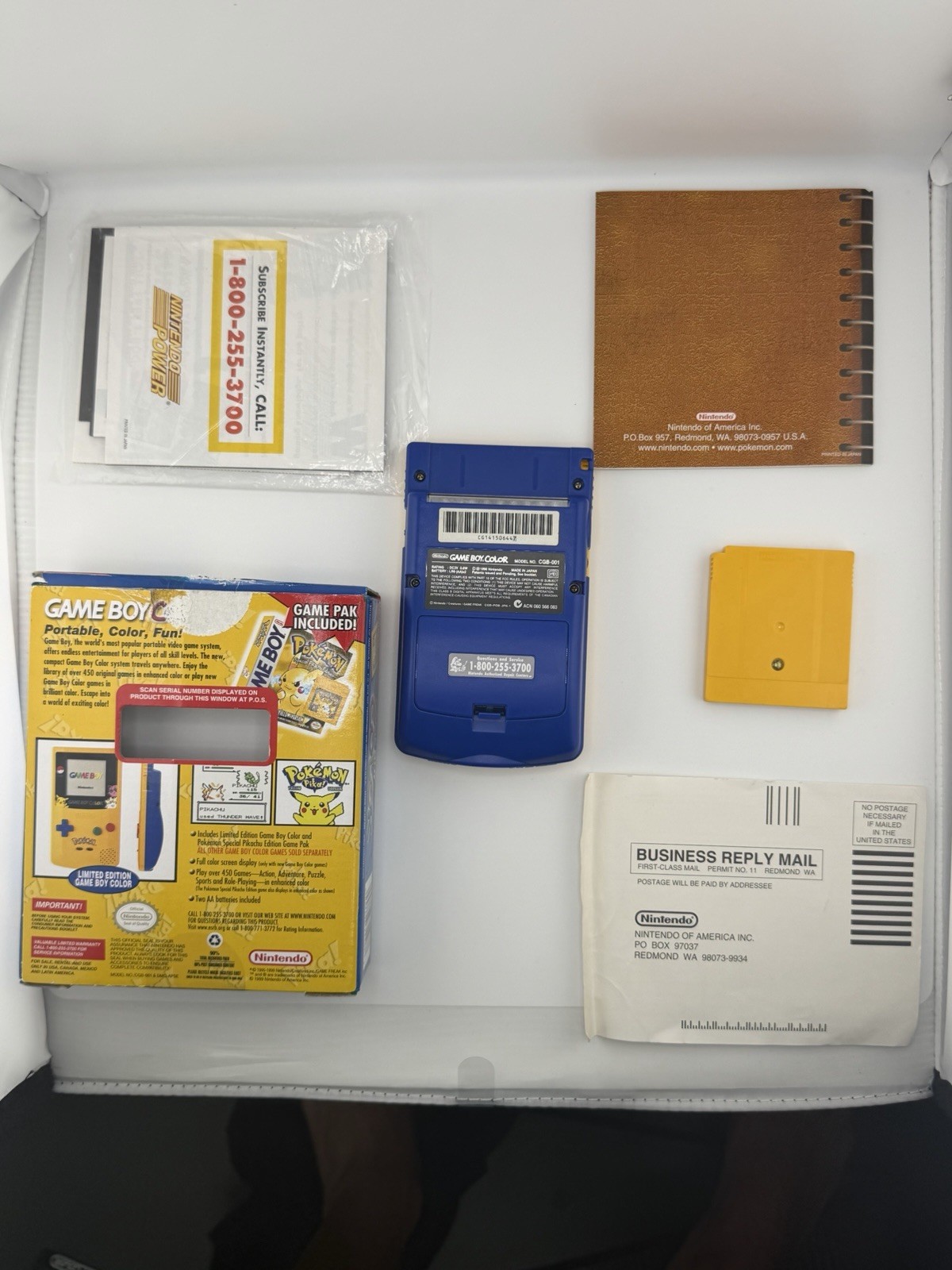 Nintendo Game Boy Color Pokemon Yellow Pikachu Special Edition Authentic Tested