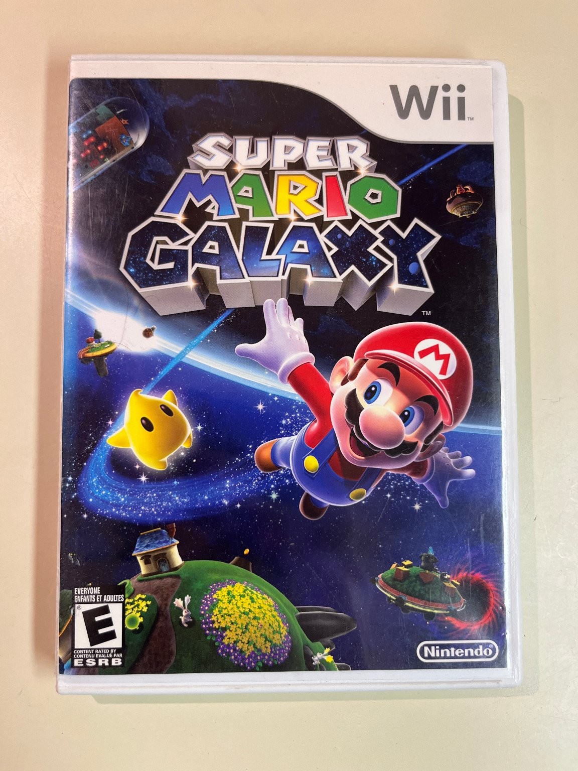 Super Mario Galaxy Wii Video Game + Manual, Complete, Cosmic Adventure
