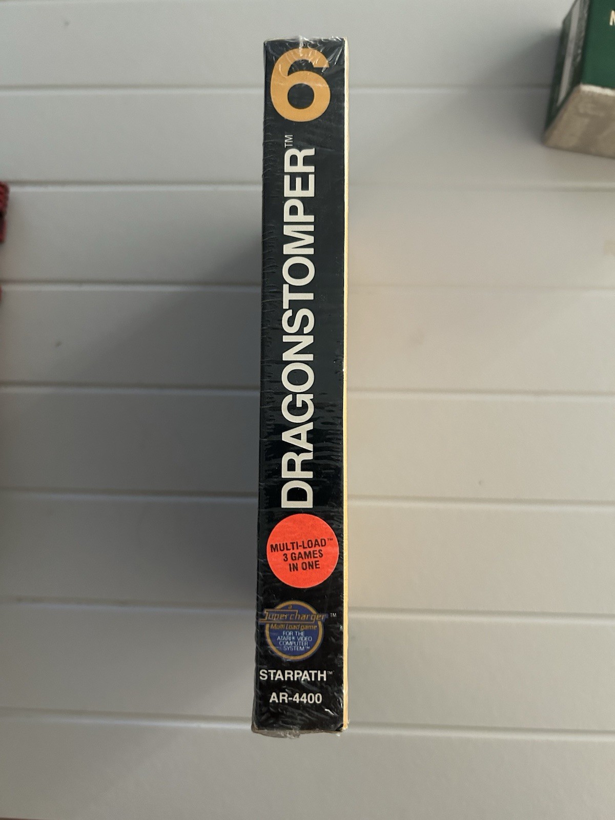 ATARI Dragonstomper (Supercharger Game) Box & Manual & Cassette Tape Sealed