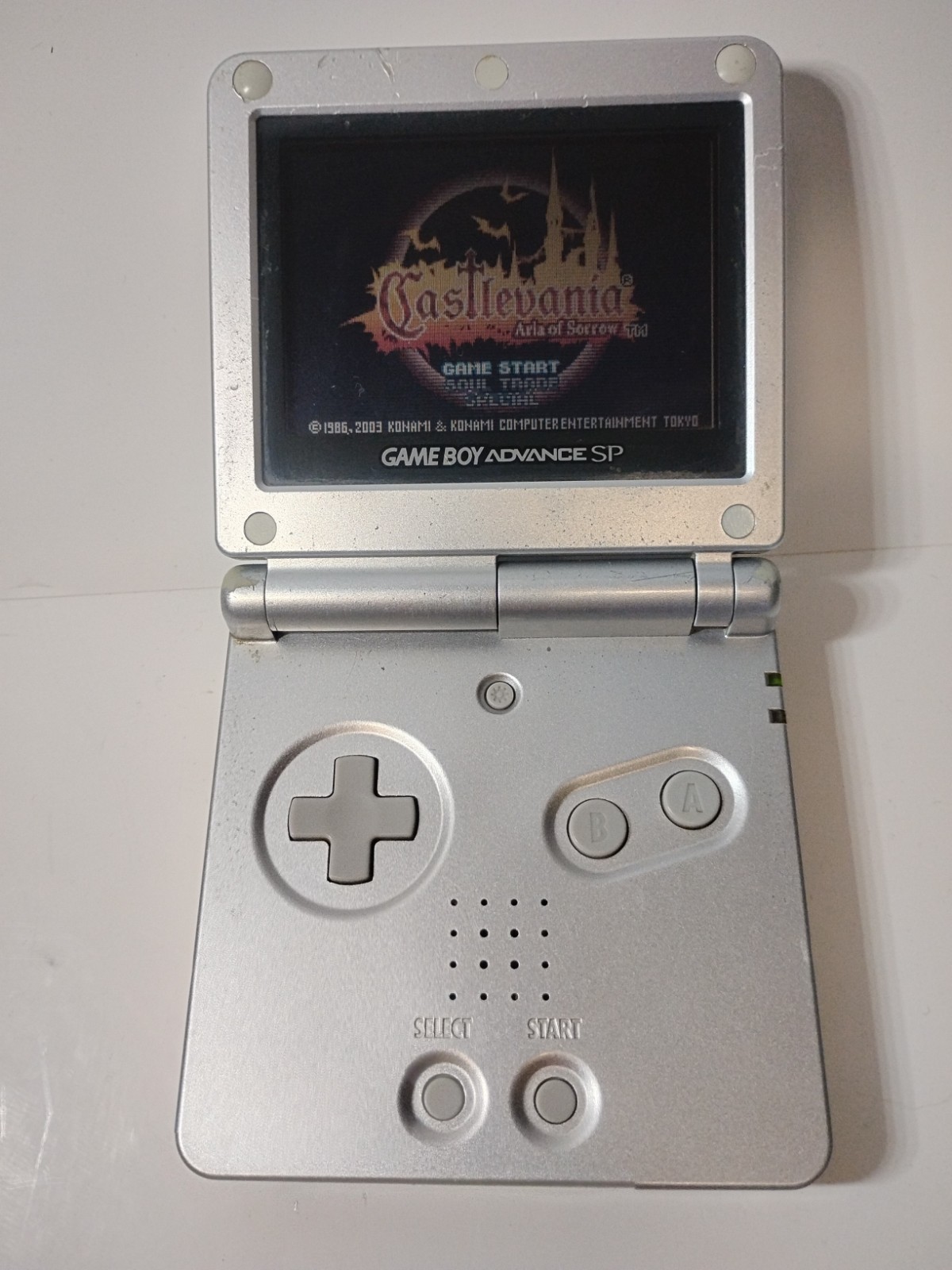 Nintendo Game Boy Advance SP Silver AGS-001 Console – Tested & Working W/Charger