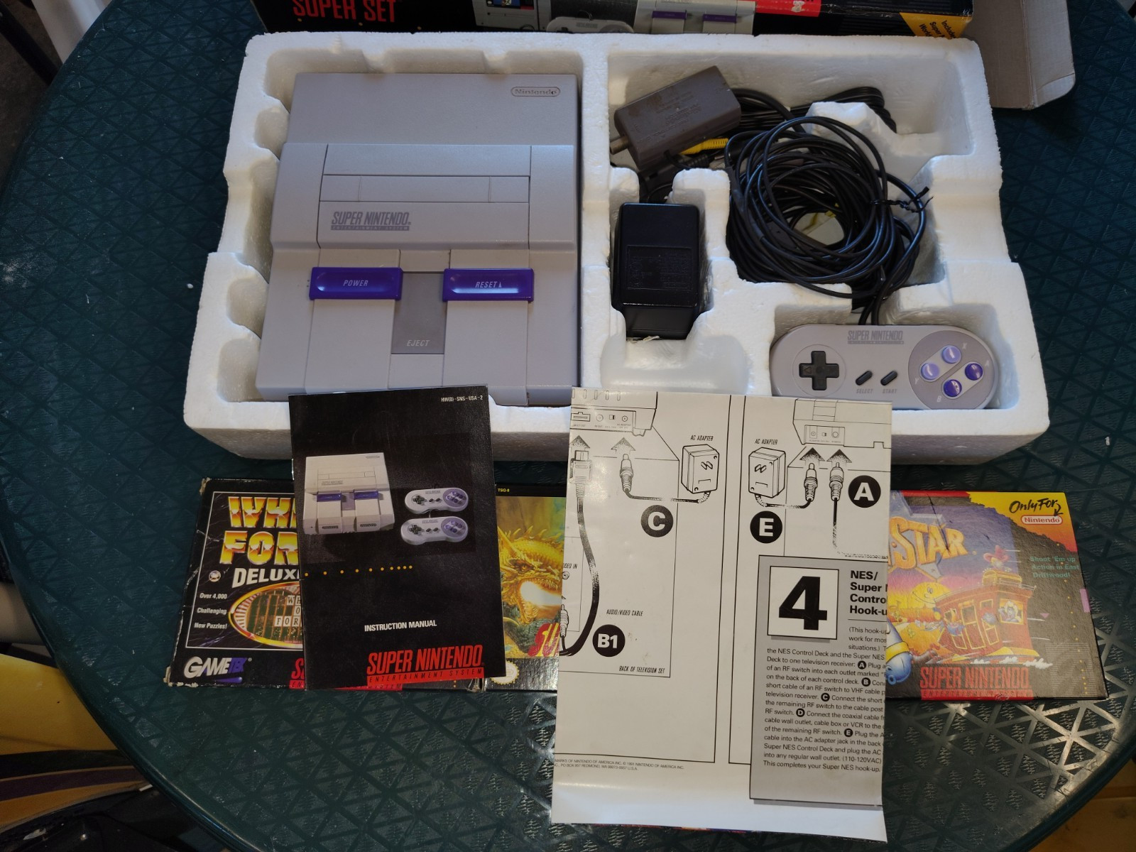 Super NES Super Set Super Nintendo System SNES Super Mario World
