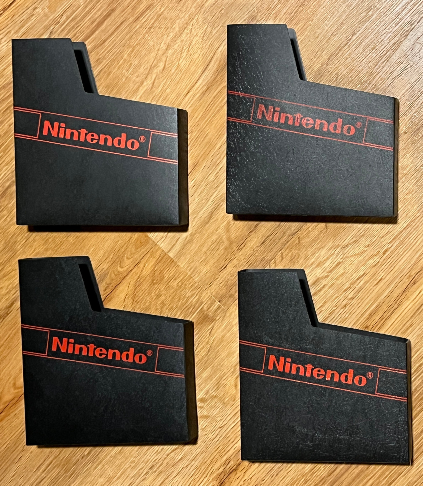 NES Nintendo Logo Branded Black Dust Covers Game Sleeves x 9