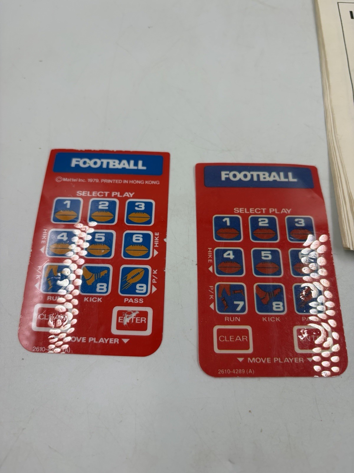 Rare! Mattel NFL Football Intellivision CIB 1979 with Overlays Playbook