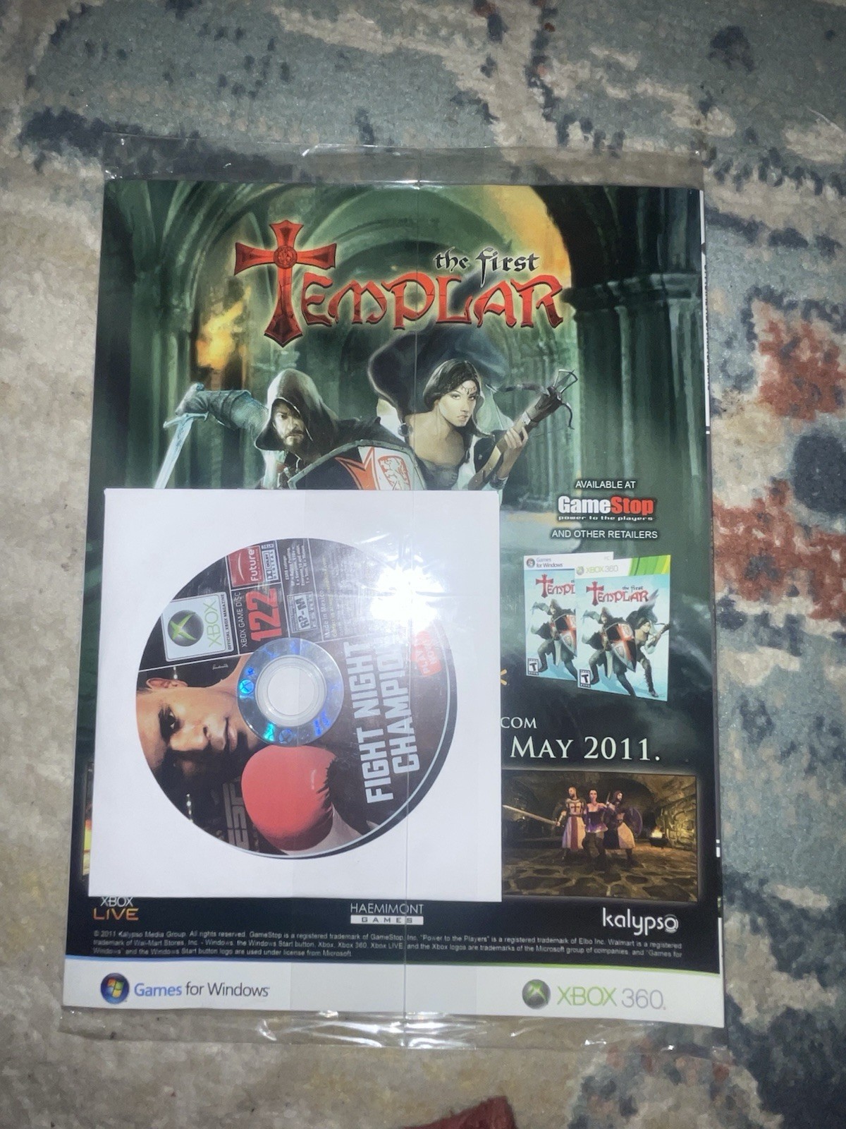SEALED Resident Evil: Operation Raccoon City Xbox magazine With Fight Night Demo