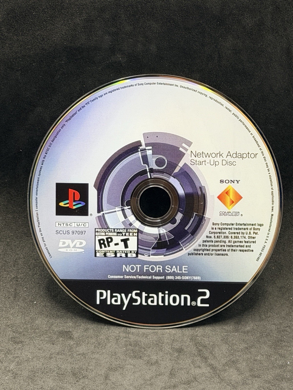 Sony Playstation 2 (PS2) Official Network Adapter Start-Up Disc Excellent