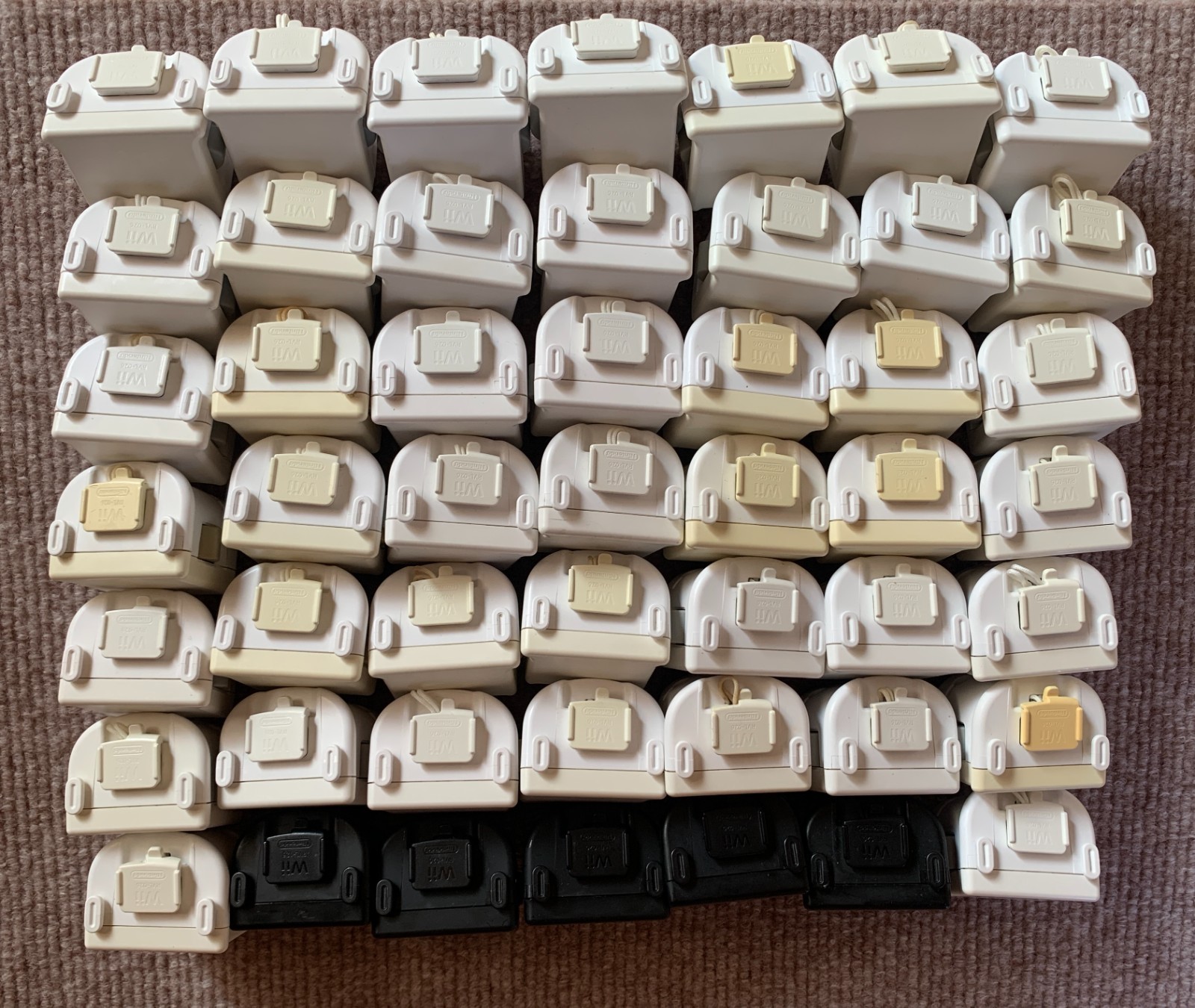 Nintendo Wii RVL-026 Motion Plus Remote Controller Adapter Attachment lot of 49