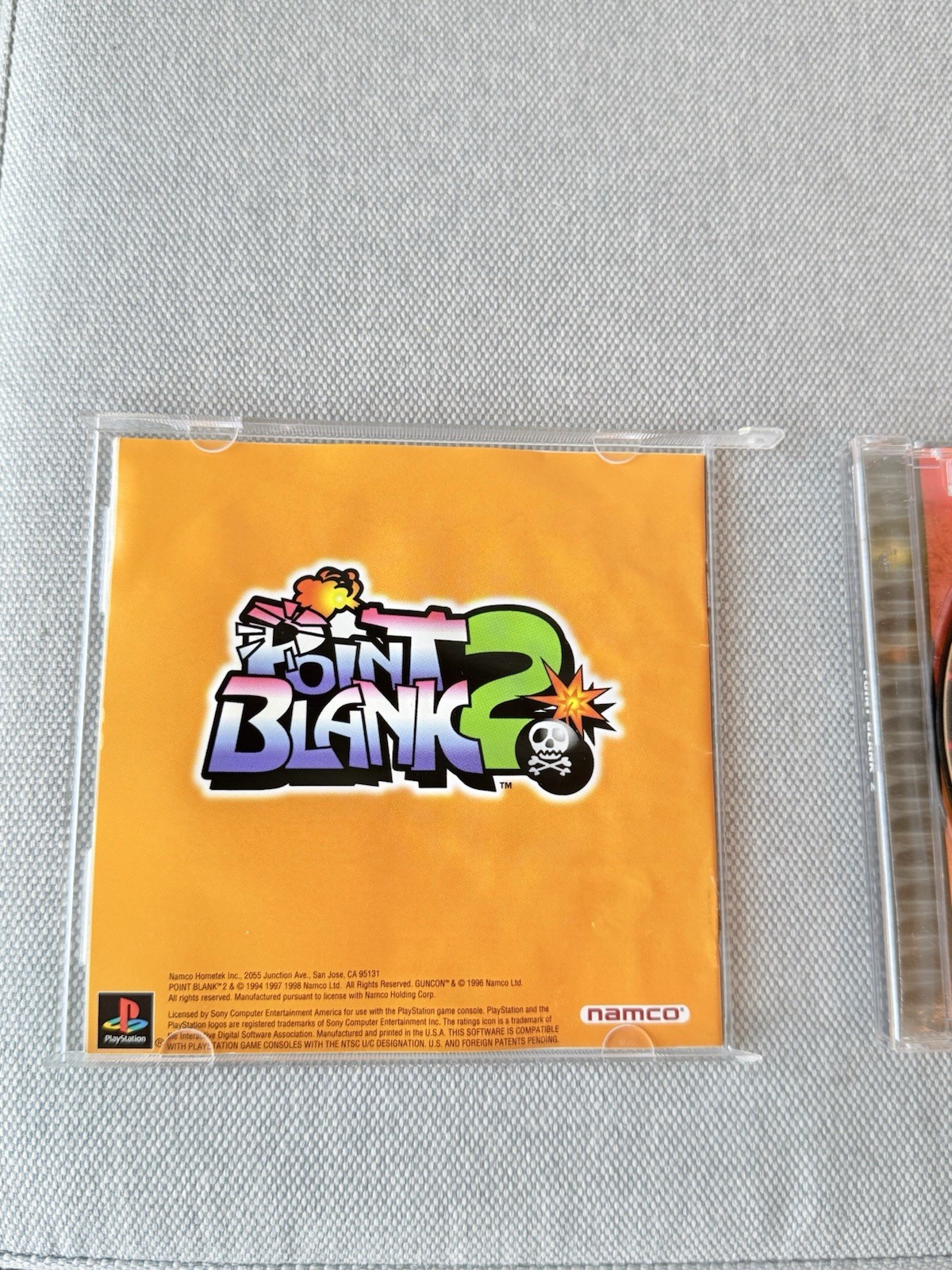 Point Blank 2 (Sony PlayStation 1, 1999) Game Disc in box w/booklet