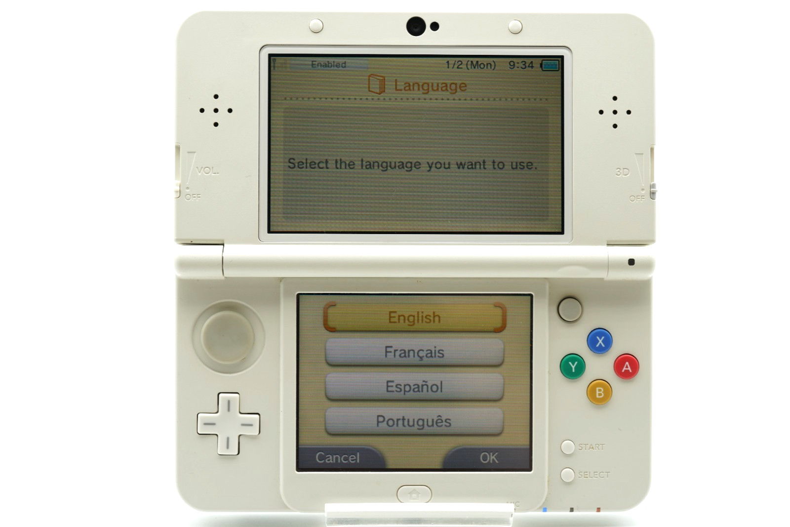 [ Region free ] Nintendo new 3DS console only Black and White Rank A/B SD AC