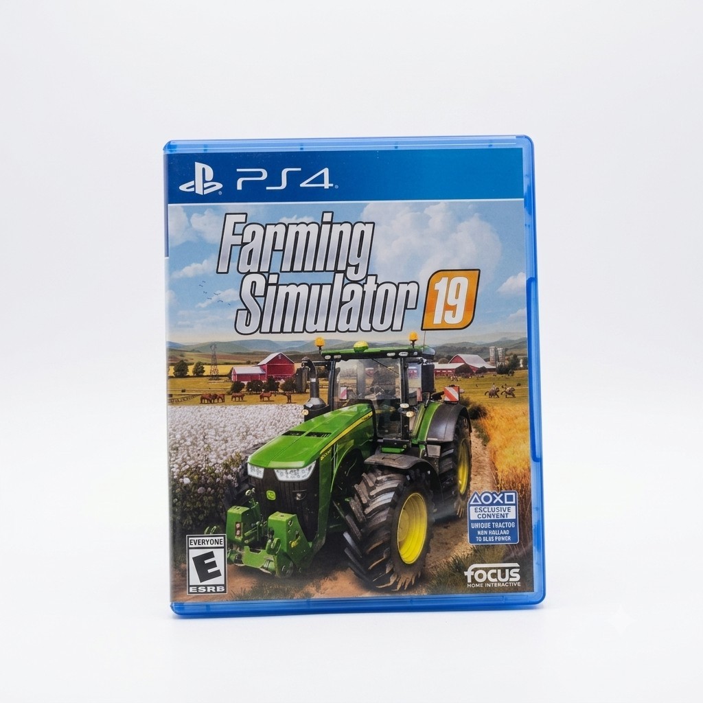 Farming Simulator 19 (PS4, 2018) Complete CIB Untested Disc Case Manual