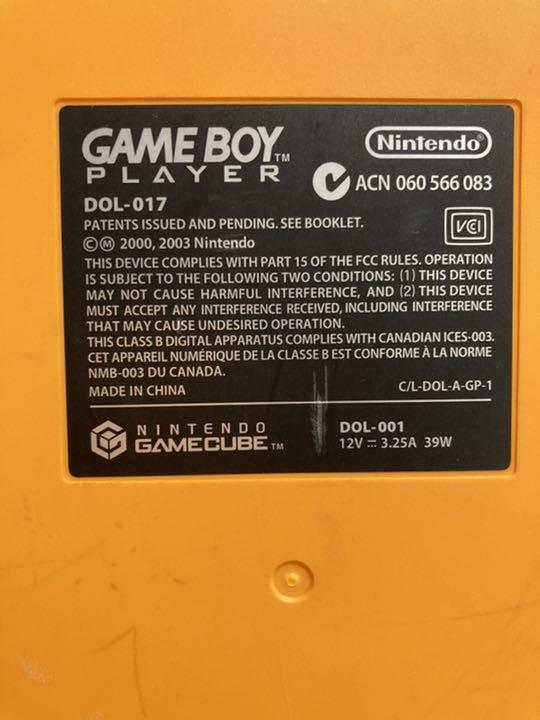 Nintendo GameCube Gameboy Player Adapter DOL-017 Good Condition Tested Orange JP