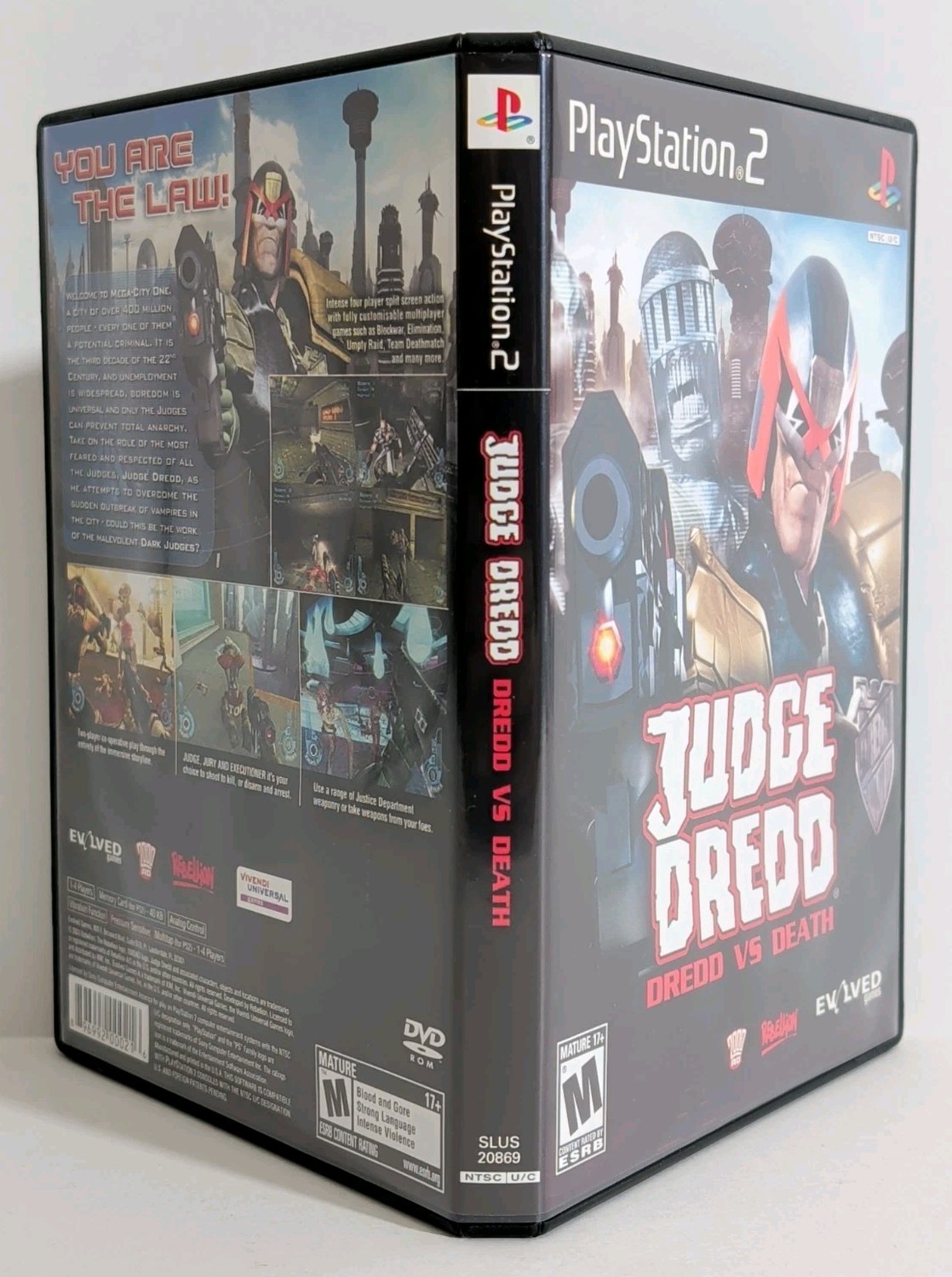 Judge Dredd: Dredd vs Death (PS2, 2005) CIB With Reg Card, Sony PlayStation 2