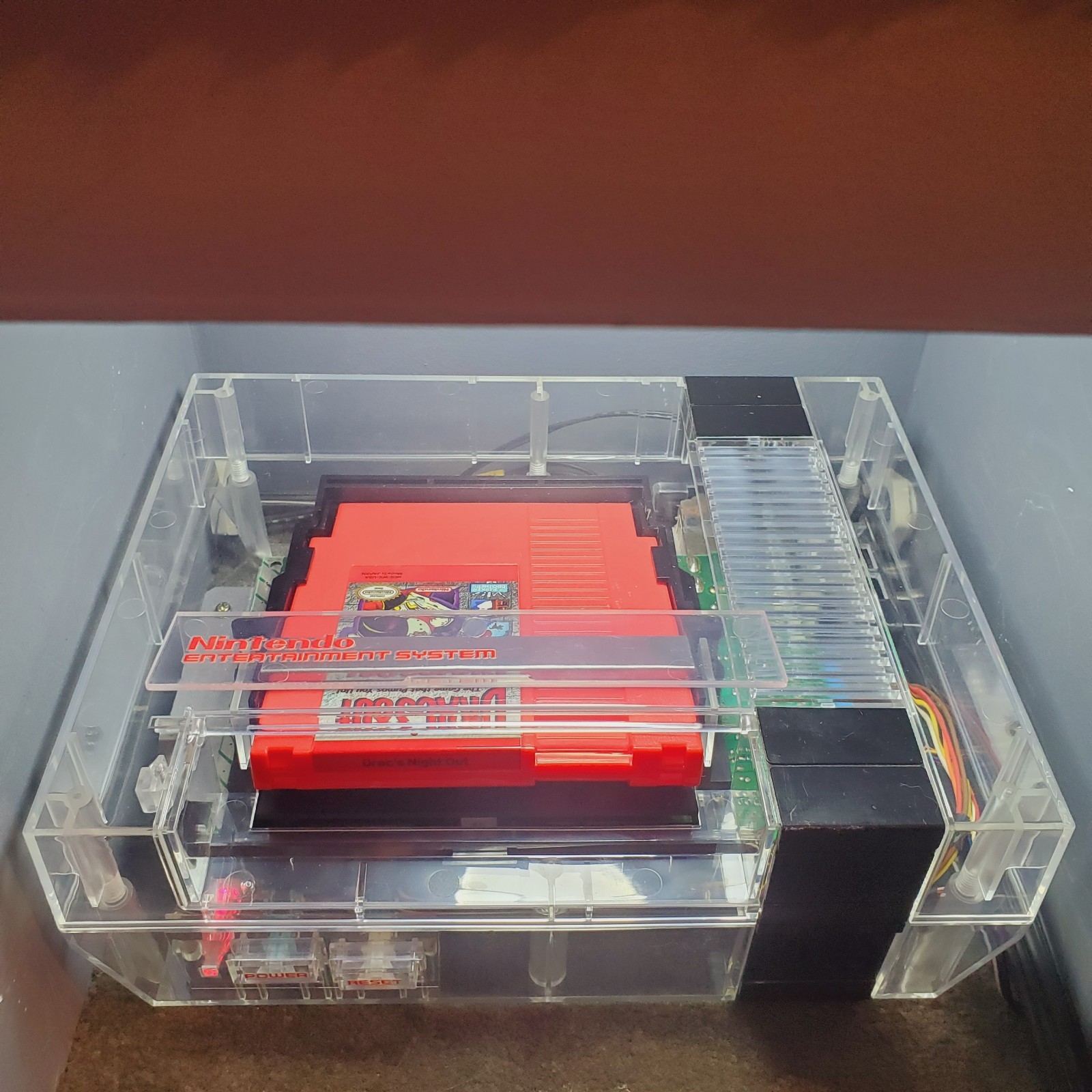New Replacement Shell Case for NES TRANSPARENT CLEAR See Through ABS -SHELL ONLY