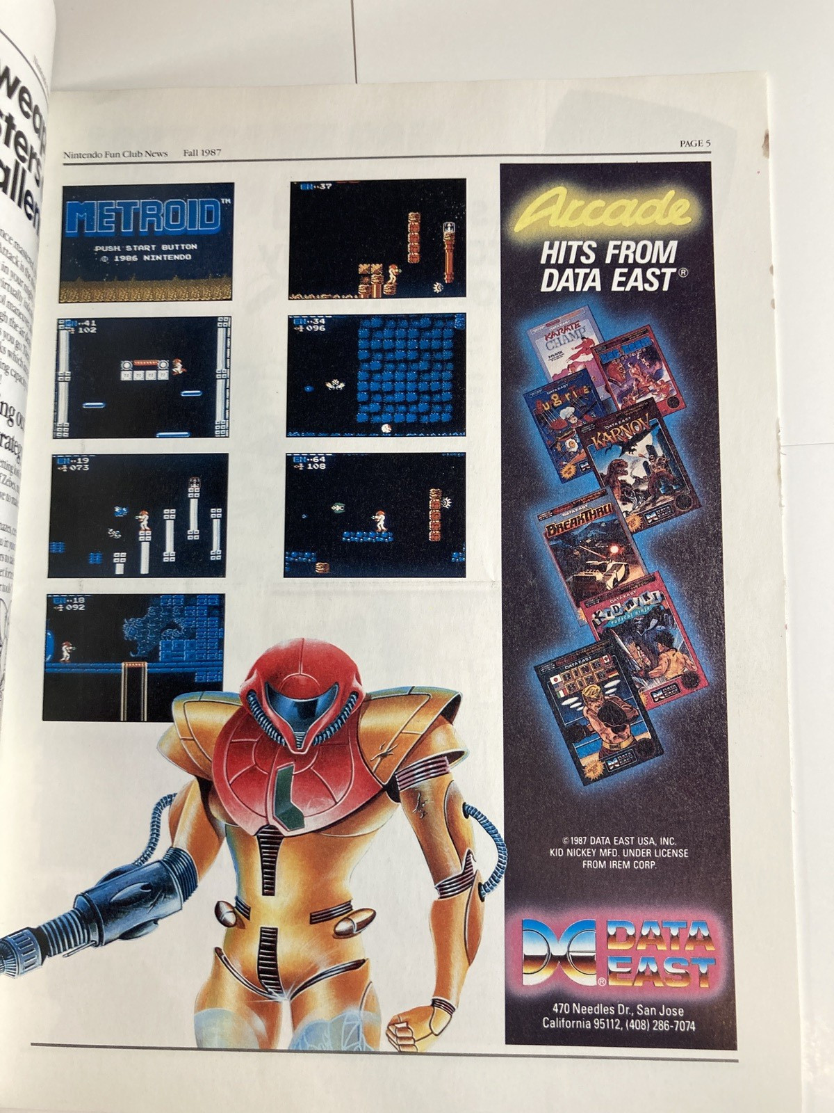 Nintendo Fun Club News Volume 1 Issue #3 Fall 1987 Legend of Zelda -RARE – Look!