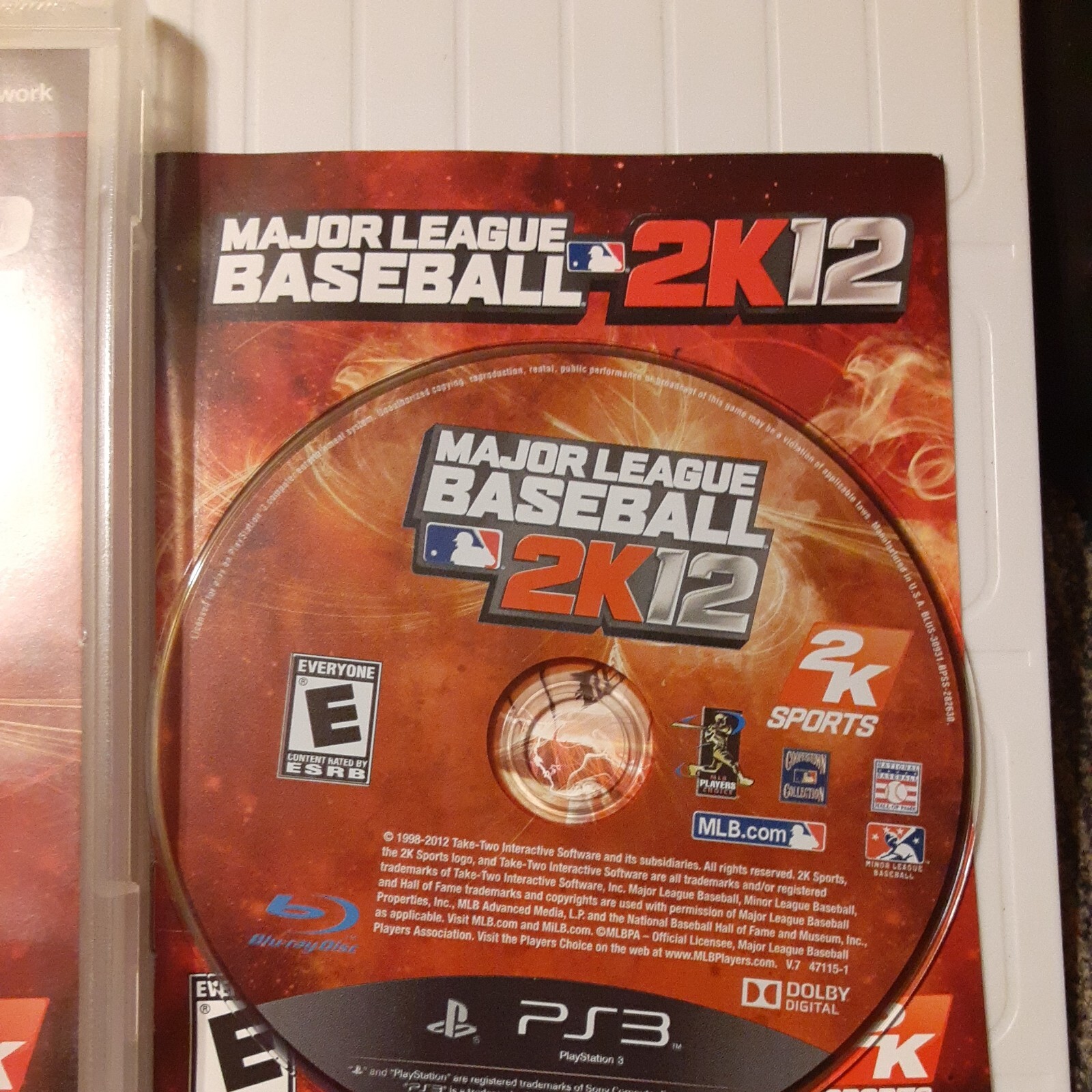 Major League Baseball 2K12 (Sony PlayStation 3) PS3 COMPLETE Justin VERLANDER