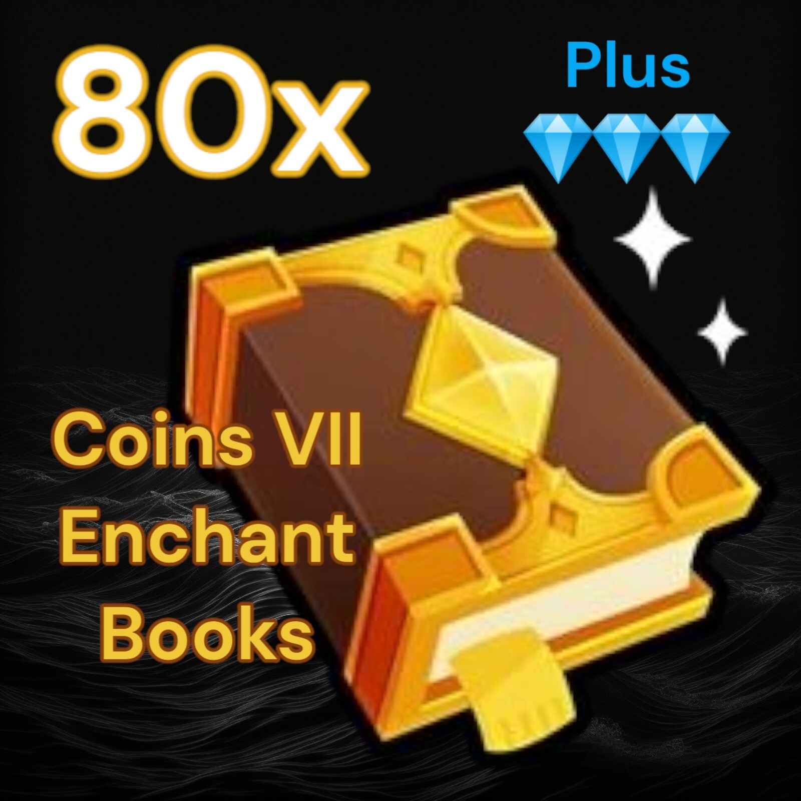 Pet Simulator 99. 80x Coins VII Enchant Books + 1 Million Diamonds. Same Day