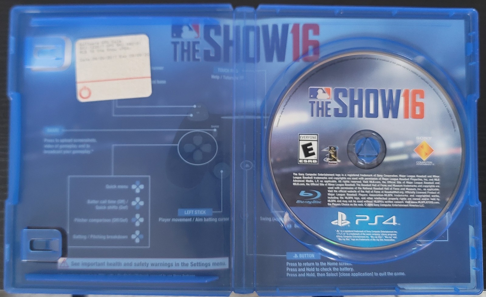 MLB: The Show 16 (Sony PlayStation 4, 2016)