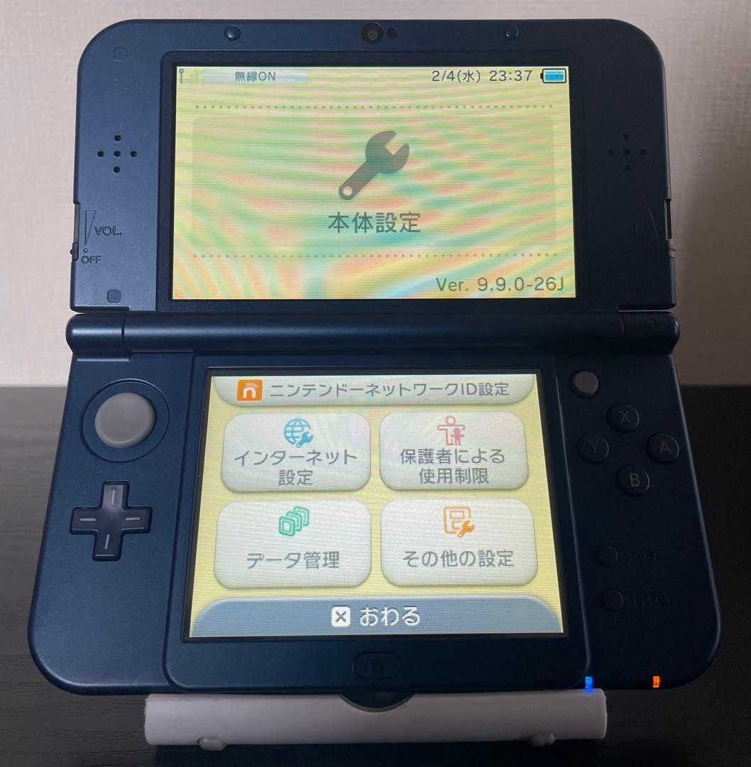 [Dual IPS] NEW Nintendo 3DS LL XL Metallic BLUE Game Console From JP