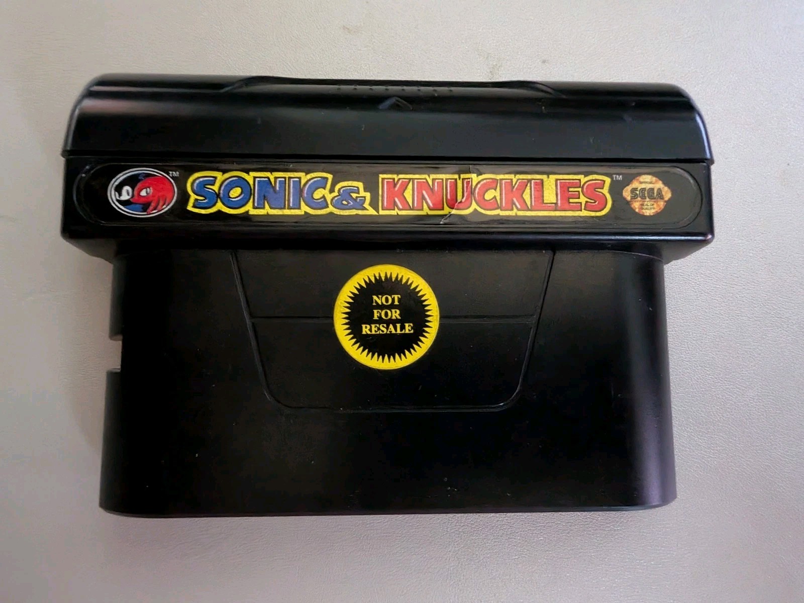 Sonic & Knuckles, Genesis, Cartridge Only, Tested Works! Not For Resale Sticker