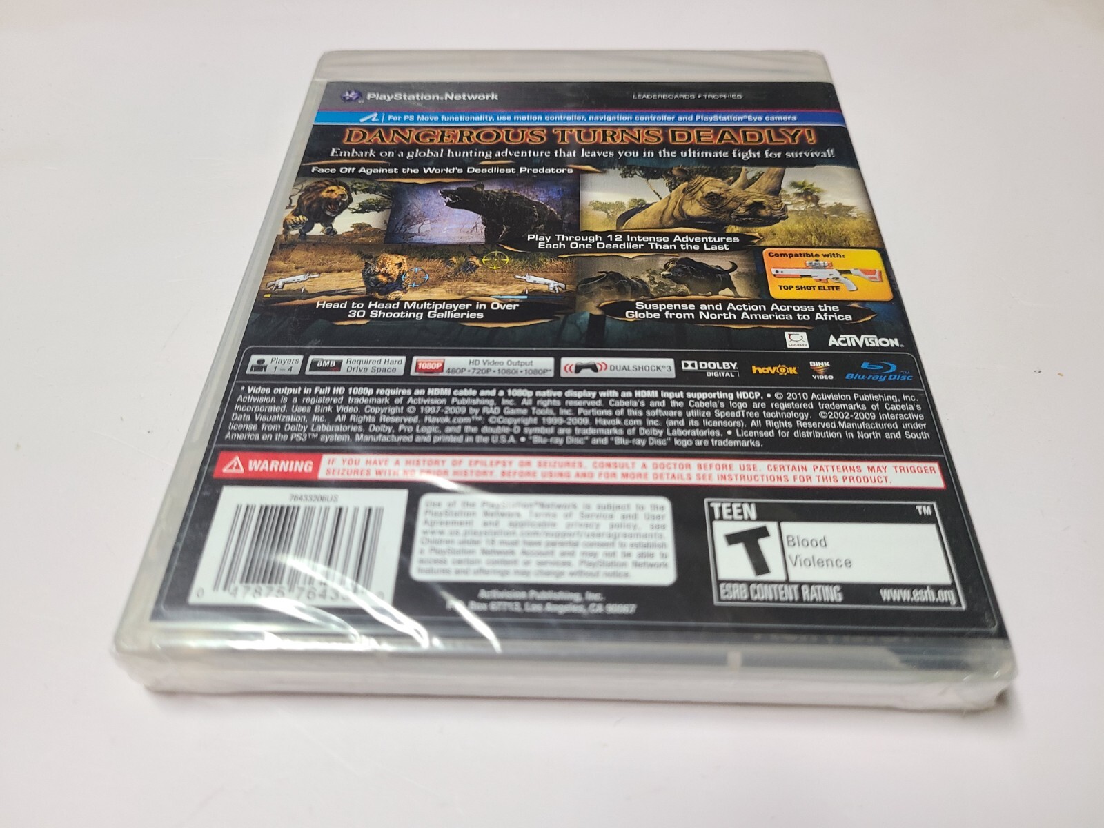 Cabela’s Dangerous Hunts 2011 (Sony PlayStation 3, 2010) PS3 New