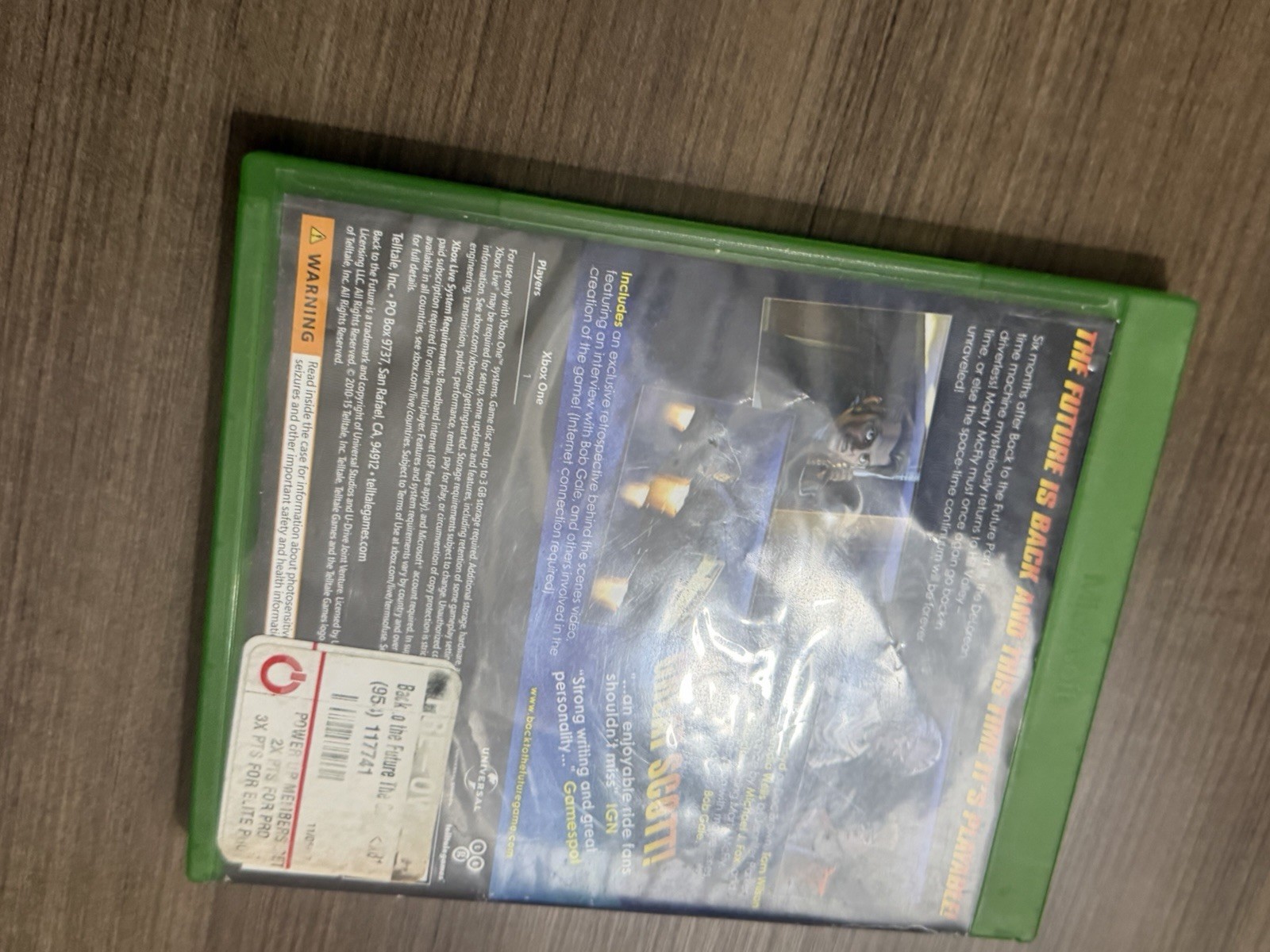 Back to the Future: The Game 30th Anniversary Edition (Microsoft Xbox One, 2015)