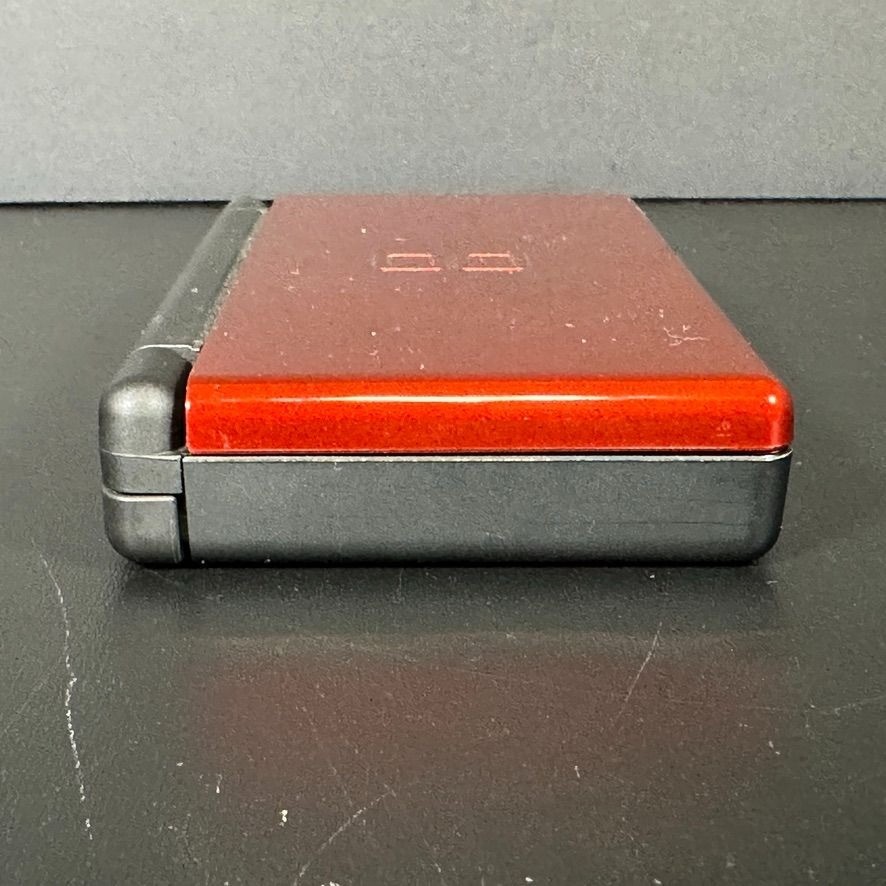 Nintendo DS Lite Handheld Gaming Console Crimson Red w Black TESTED & WORKING