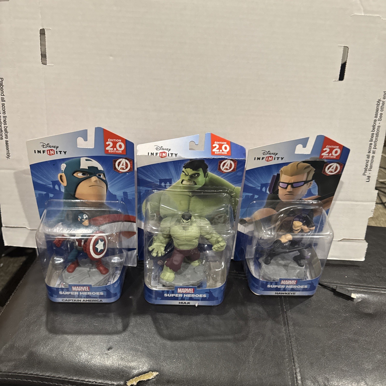 Disney Infinity 2.0 Marvel Avengers Lot Captain America Hulk Hawkeye Hulk Split