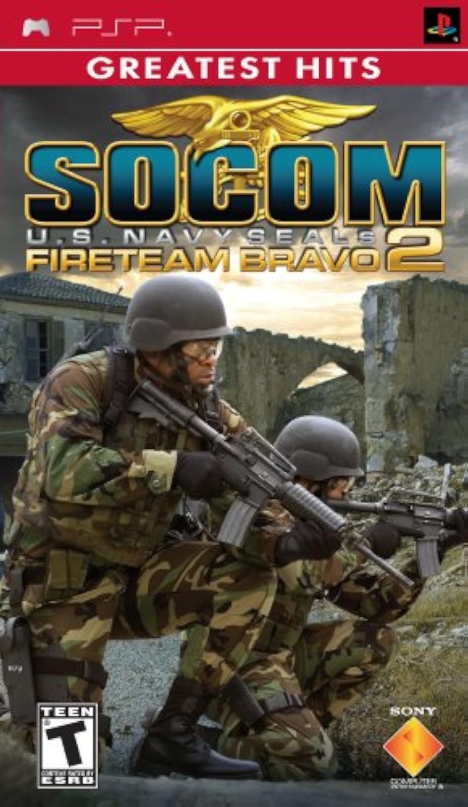 Socom US Navy Seals Fireteam Bravo 2 Sony For PSP UMD Shooter 1E